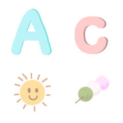 Pastel English emoji