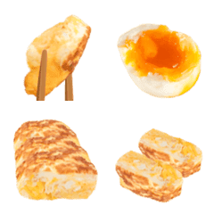 Fried eggs and boiled eggs