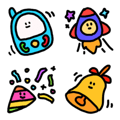Cuteness overload colorful emoji – LINE Emoji | LINE STORE