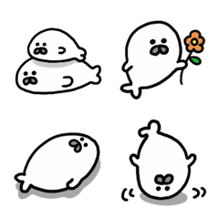 Cute baby seal emoji