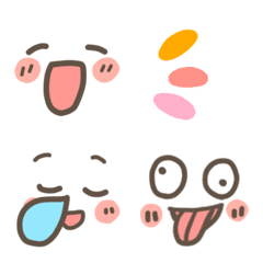 A strange face emoji