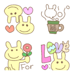 All rabbit cute emoji