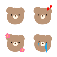 simple pretty bear Emoji