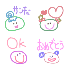 Kawaii graffiti emoji