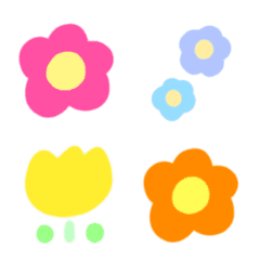 カラフルなお花たち