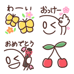 Can be used Simple emoji (spring)