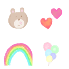 Bear's colorful emoji