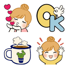 Useful Odango-chan emoji (pastel color)