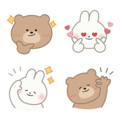 Cute bear and rabbit - 02