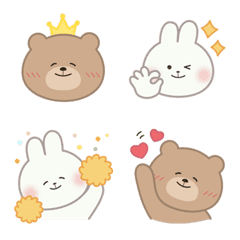 Cute bear and rabbit - 03