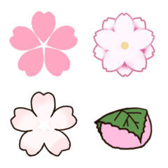 桜や桜餅の春の絵文字　by S.D