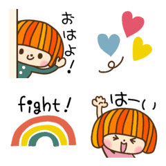 cute simple girl emoji