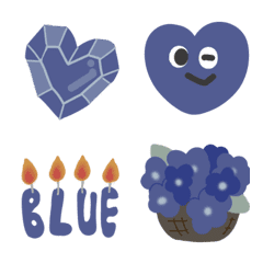 It's simple and is a pretty emoji.blue.