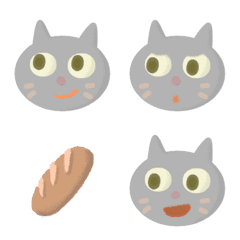 a gray cat emoji
