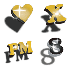 Glossy emoji floats