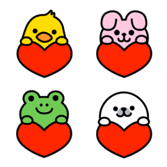 Heart with Animals