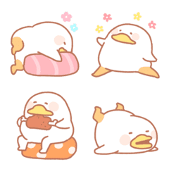 Funny & long legs duck emoji