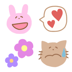 Loose animals and cute emoji