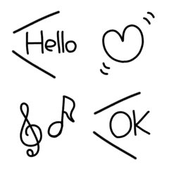 Monochrome simple emoji 2