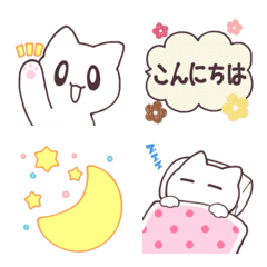 Cheerful cat Emoji 4[JP]
