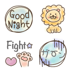 Japanese colorful cute emoji