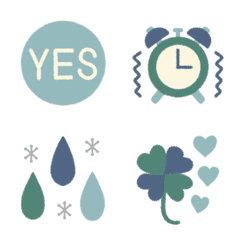 Simple and calm color emoji 6