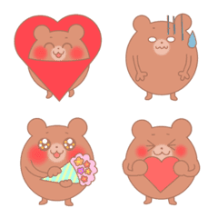 Light-colored bear emoji.
