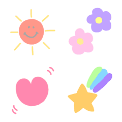 Cute pastel pictograms #2