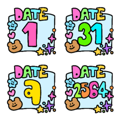 Cuteness calendar day emoji