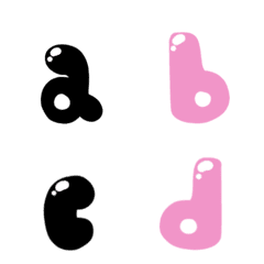 Black&Pink alphabet