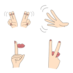 Various hand signs
