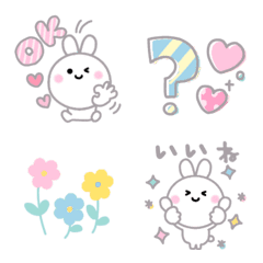 Mini bunny simple emoji