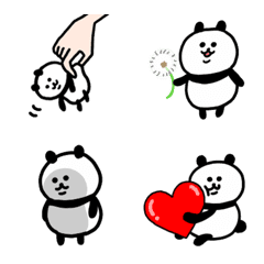 可愛的熊貓表情符號