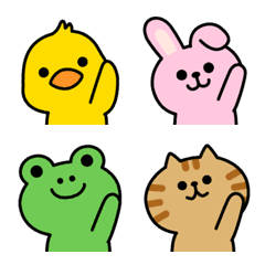 Hands up Animals Emoji