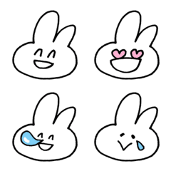 rabbit face various