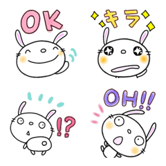 yuko's rabbit ( greeting ) Emoji 2
