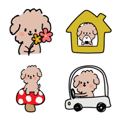 Loose and cute. Toy Poodle Emoji 2