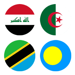 Many flags (Circle) 4