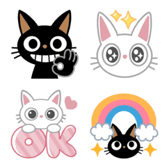Black cat Kuroneko Emoji 3