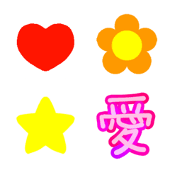 lovely colorful emoji