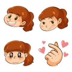 Simple Happy Girl Emoji