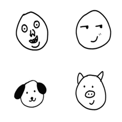 幼稚園程度表情貼