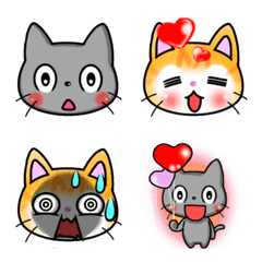 A cute cat emoji