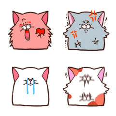 Cute emoji of a bitter-faced cat