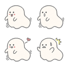 Cute kid ghost emoji