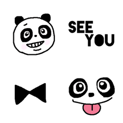 Funny panda emoji.