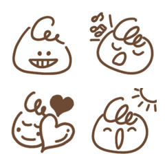 Brown single color Emoji