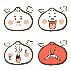 Emoji of cute meat bun