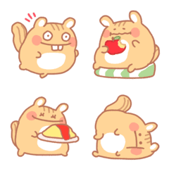 Fluffy squirrel emoji