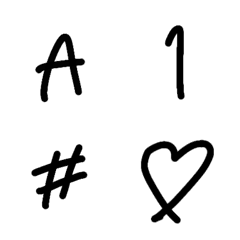 Tamago's font(ABC123) + emoji [simple]